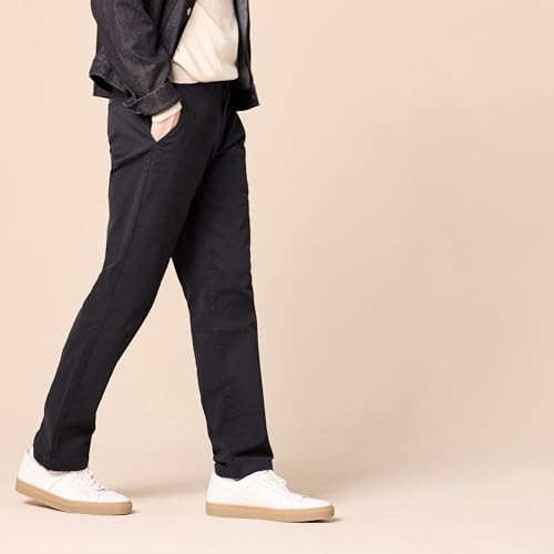 AMAZON ESSENTIALS MEN'S STRAIGHT PANT, SIZE 32W X 32L - BLACK New