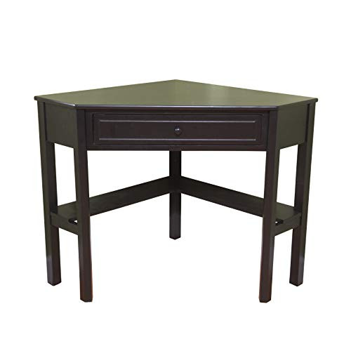 Silkwood Studio Ellen Wood Small Corner Desk ARUSFY2HMDGE5 - Black Finis