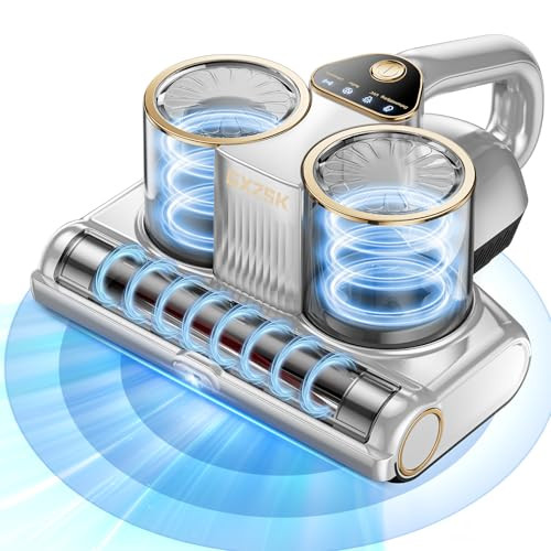 Gxzsk Mattress Vacuum Cleaner, 16kPa Bed Vacuum Cleaner LW-P1018 - Silver