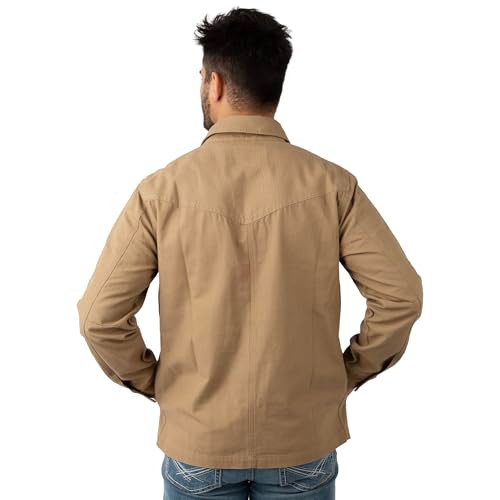 FIELD & STREAM MEN'S BRUSHBUSTER UTILITY JACKET MEN L KHAKI New