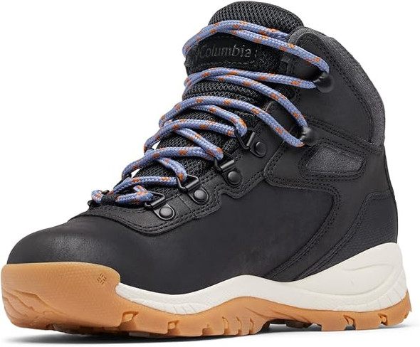 COLUMBIA NEWTON RIDGE WATERPROOF HIKING BOOT - SIZE: WOMEN 5.5 - BLACK, NEW MOON