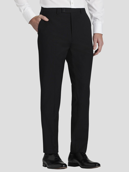 CALVIN KLEIN X-FIT SLIM FIT PREMIUM WOOL BLEND SUIT PANTS SIZE 32WX32L - BLACK