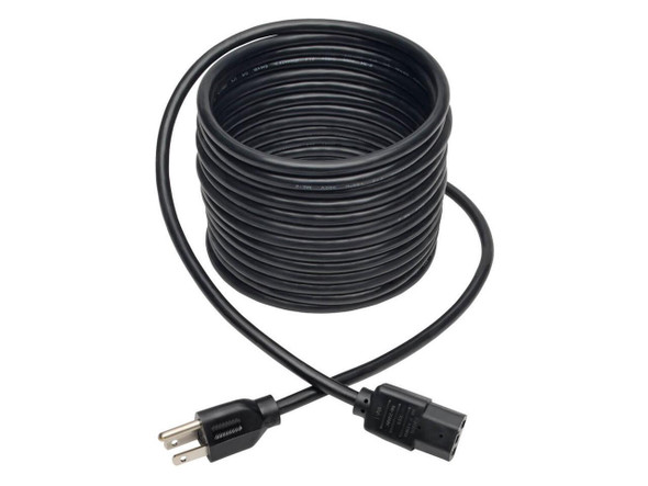 Tripp Lite by Eaton Desktop Computer AC Power Cable NEMA 5-15P to C13 - 10A 125V