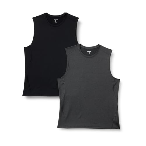 AEMN57831F25 AMAZON ESSENTIALS MEN M - BLACK / HEATHER GRAPHITE - New New
