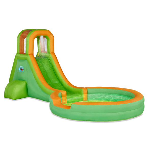 Sunny & Fun Inflatable Single Ring Water Slide Park – Heavy-Duty for Outdoor Fun