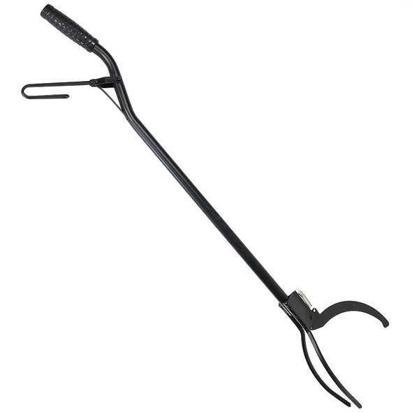Sunnydaze 36-Inch Steel Fire Tongs for Fire Pit, Wood-Burning, SM-LG101 - Black