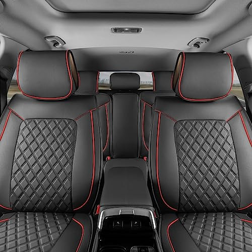 MotorBox Prestige Faux Leather Seat Covers Full Set' Semi-Universal WSHN/BK
