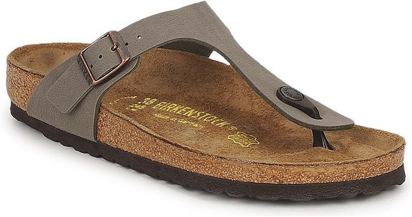 BIRKENSTOCK TONGS GIZEH BIRKO-FLOR GRACEFUL SIZE: M 5 W 7 - STONE BIRKIBUC New