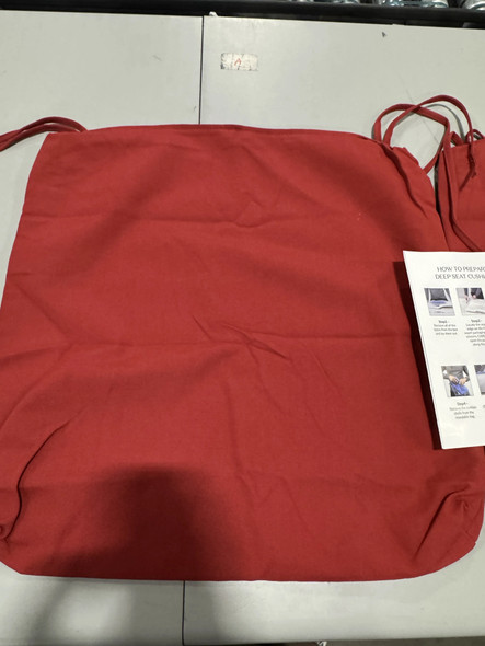 GOLD CREST CUSHION - RED