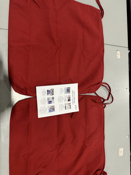 GOLD CREST CUSHION - RED