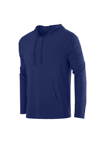 GALAXY BY HARVIC BLUE ICE COTTON LIGHTWEIGHT CASUAL PULLOVER SIZE: 3XL - NAVY