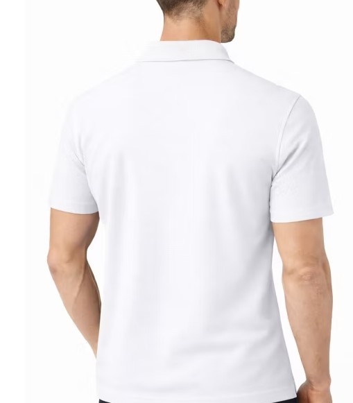 GALAXY BY HARVIC TAILOR MEN'S SHORT SLEEVE KNIT BUTTON DOWN SIZE: XL - WHITE