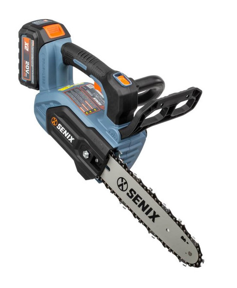 SENIX X2 20V MAX 10" TOP HANDLE CHAINSAW BRUSHLESS 2.5 AH BATTERY CHARGER - BLUE