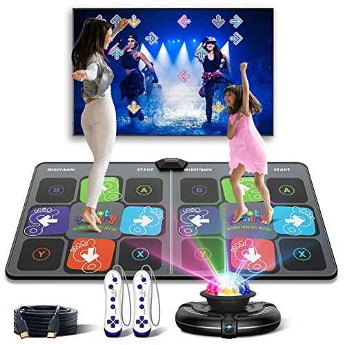 FWFX DANCE MAT TV GAMES WIRELESS MUSICAL ELECTRONIC DANCE PAD 2-PLAYER A87011