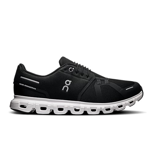 ON CLOUD 6 SNEAKERS - SIZE: MEN 12 - BLACK/WHITE