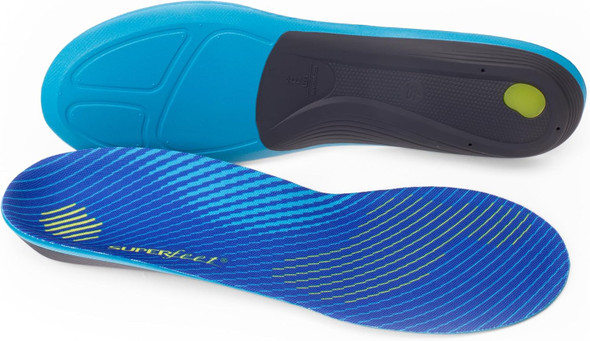 SUPERFEET RUN SUPPORT MEDIUM ARCH INSOLES - 7.5-9 MEN / 8.5-10 WOMEN - BOLT