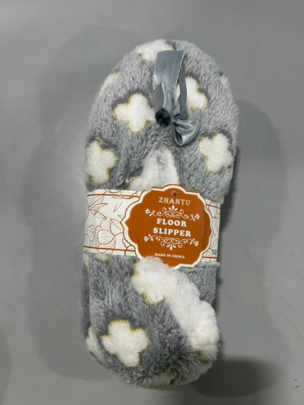 ZHANTU FLOOR SLIPPER SIZE 36-41 9-11 - GRAY,WHITE New