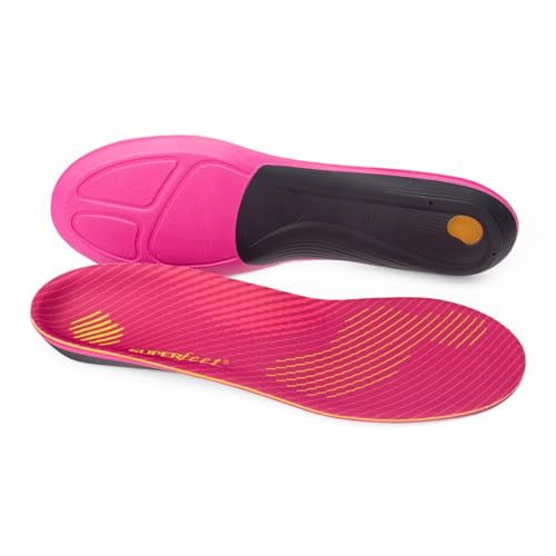 FL786509 Superfeet Run Women's Support Insoles with High Arch Support Plum