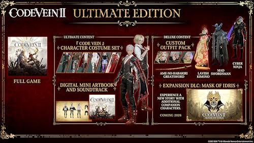 BANDAI NAMCO CODE VEIN II: ULTIMATE EDITION - PLAYSTATION 5