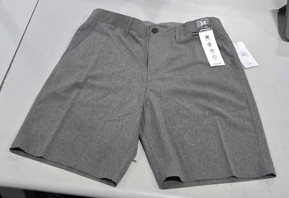 HURLEY PHANTOM 20" LENGTH WALKSHORTS - SIZE: MEN 34 - GRAY New