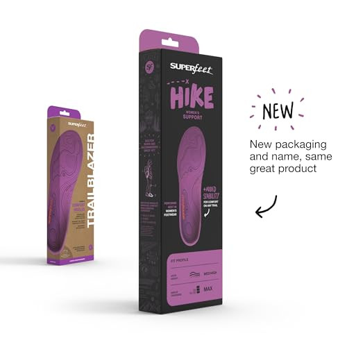FL445407 Superfeet HIKE Women's Support Medium to High Arch Carbon Stabilizer