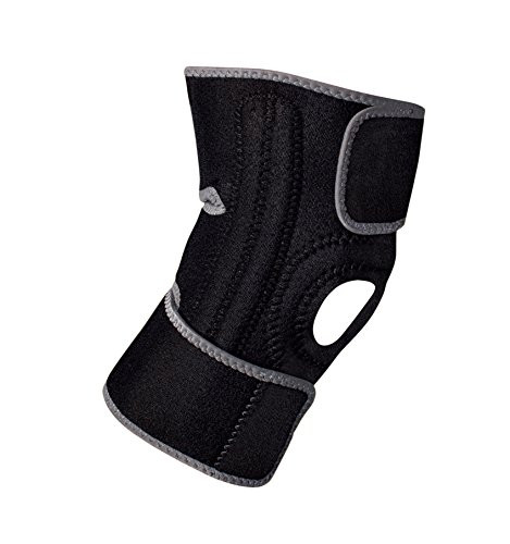 ACE BRAND KNEE SUPPORT WITH SIDE STABILIZERS ADJUSTABLE BLACK/GRAY 1 SUPPORT
