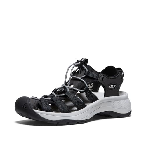 1026150 KEEN ASTORIA WEST CLOSED TOE SANDALS - SIZE: WOMEN 7 - BLACK/GRAY