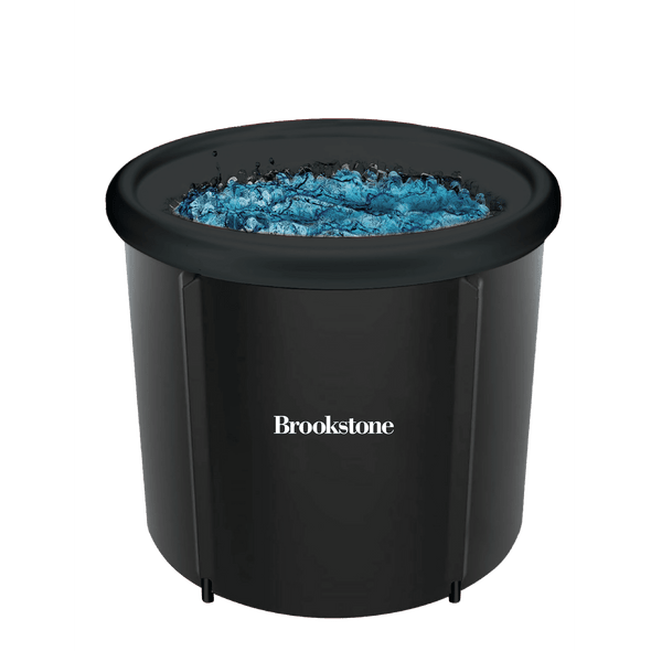 BROOKSTONE PORTABLE ICE BATH COLD PLUNGE WATER THERAPY TUB, PLASTIC COVER