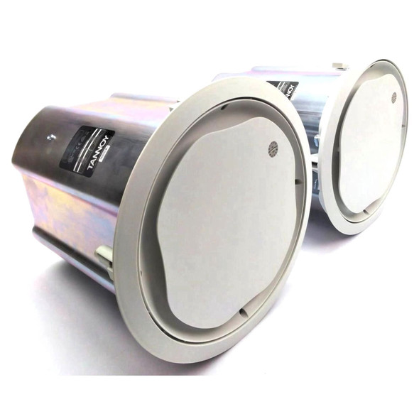TANNOY 8" IN-CEILING SUBWOOFER LOUDSPEAKER MUSIC SOUND SYSTEM - 2 PACK - WHITE New