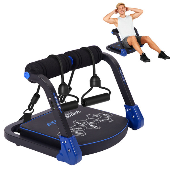HOPHORSE 8-IN-1 AB MACHINE FOR HOME WORKOUTS - BLUE
