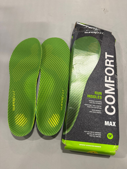 SUPERFEET RUN SUPPORT HIGH ARCH INSOLES 9.5-11 MEN / 10.5-12 WOMEN - CITRON