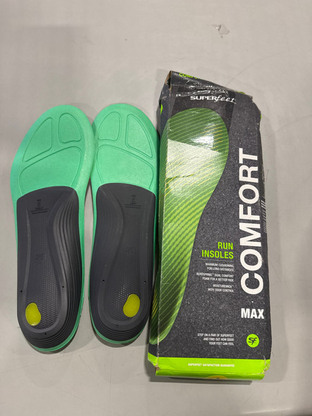 SUPERFEET RUN SUPPORT HIGH ARCH INSOLES 9.5-11 MEN / 10.5-12 WOMEN - CITRON
