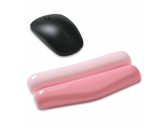 Kensington Duo Gel Wrist Rest - 0.76" Height x 6.69" Width x 3.09" Depth - Pink