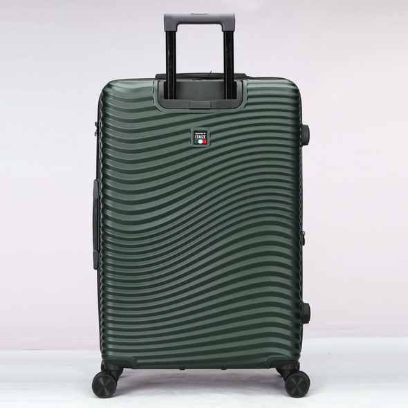 TUCCI ITALY SPETTRO 3-PIECE EXPANDABLE HARDSIDE LUGGAGE 20/28/30  - GREEN New