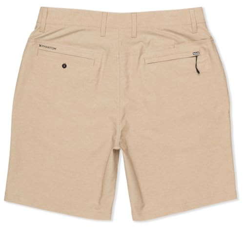 HURLEY PHANTOM 4-WAY STRETCH WALK SHORTS MEN SIZE 32 KHAKI HSP25MMWS01859 New