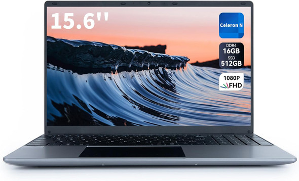Geviar LT1505 15.6" FHD Laptop Intel Celeron N5095 16GB 512GB Win11H