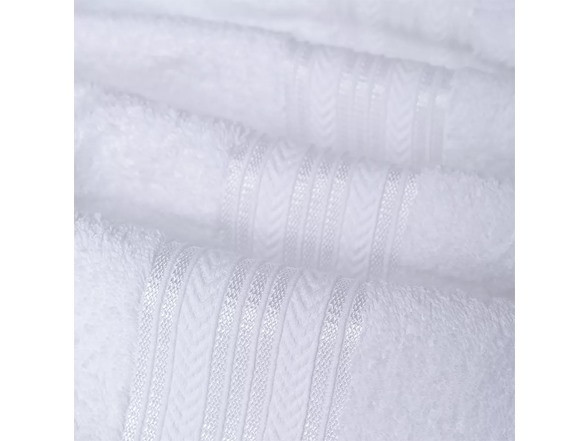 NOBLE HOUSE ULTRA SOFT COTTON EXTRA HEAVY & ABSORBENT HOTEL SPA FEEL 6PC - WHITE