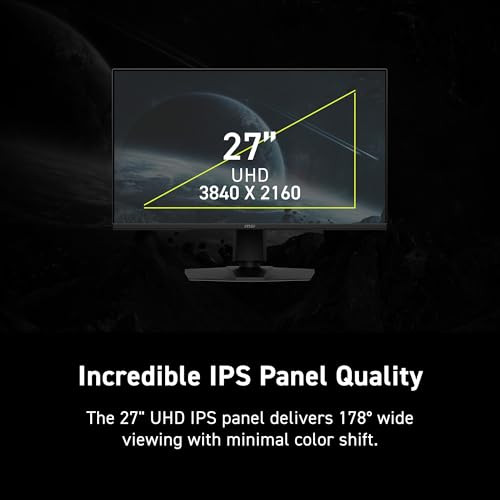 MSI MAG 275UPD E14 27 3840 X 2160 UHD Gaming Monitor 288Hz, AMD FreeSync Black