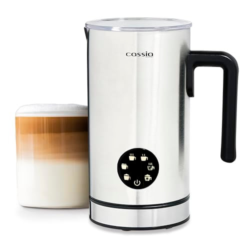 CASSIA ELECTRIC MILK FROTHER WITH 6-IN-1 FUNCTIONS HOT& COLD FOAM CHOCOLATE