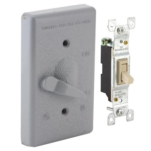 BELL HUBBELL 5121-0 TOGGLE SINGLE POLE 125V, 15A SWITCH, 1-GANG - GRAY New