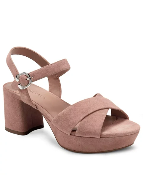 AEROSOLES WOMEN'S COSMOS PLATFORM - SIZE: WOMEN 7 WIDE - BLUSH - FABRIC
