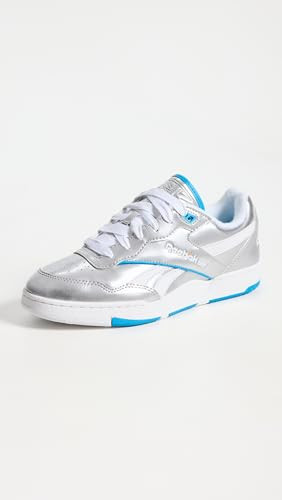 REEBOK WOMEN'S BB 4000 II SNEAKERS - SIZE WOMEN 7 - SILVER/ALWAYS BLUE/WHITE
