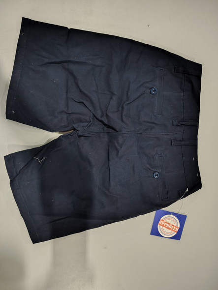 PREMIUM QUALITY APPROVED SCHOOL UNIFORM SHORTS - SIZE: YOUTH 12 - NAVY New