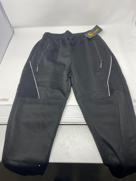 G-MAN MEN'S FASHION JOGGERS DRAW STRING SPORTS SWEAT PANTS - SIZE: MEN M - BLACK