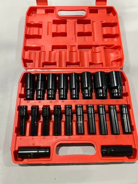 GENERIC 20 PIECE SOCKET SET - BLACK