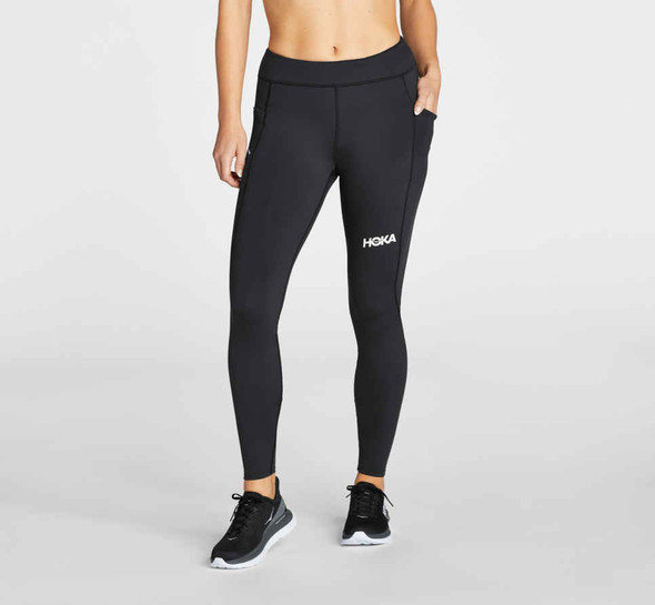 HOKA WOMEN'S PERFORMANCE TIGHT - SIZE: WOMEN M - BLACK New