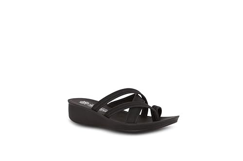 HARBORSIDES KEEGAN WOMEN’S WEDGE SANDAL COMFORTABLE WEDGES SIZE 6 - BLACK New