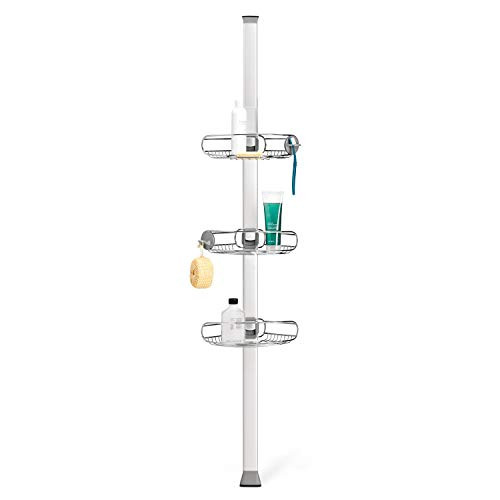 SIMPLEHUMAN SHOWER CADDY MATT STAINLESS STEEL + ANODISED ALUMINIUM - BT1109 New