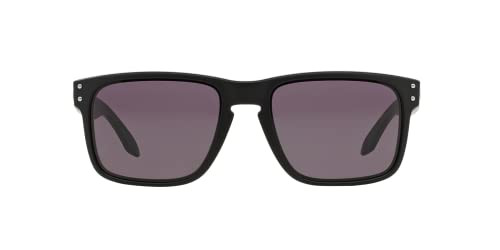 Oakley Men's OO9102 Holbrook Square Sunglasses Matte Black/Warm Gray - Multi