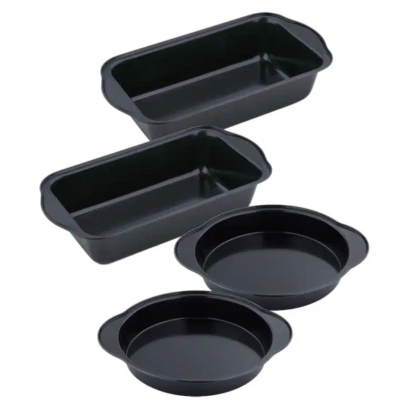 HELL'S KITCHEN 4 PC BAKEWARE SET - BLACK